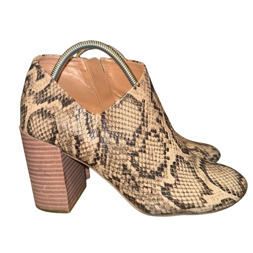 Report Shirley Snake Print Women’s Ankle Booties Sz 8